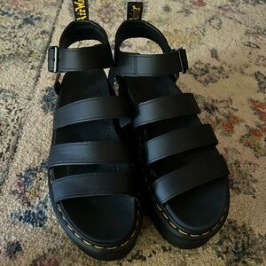 Dr. Martens Blaire Hydro Leather Platform Strap Sandals